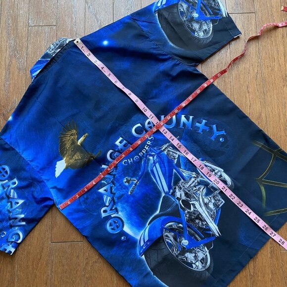 Orange County Choppers All Over Print Y2K 2000s Shirt - Picture 4 of 4